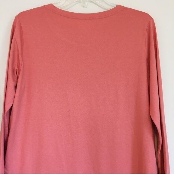 Soft Surroundings Orange Soda Mayfair Asymmetric Tunic Relaxed Fit Top - Picture 5 of 15